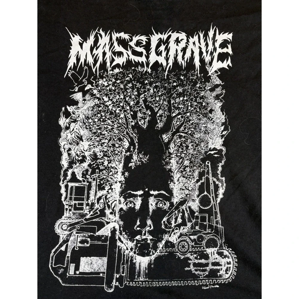 Vintage Mass Grave The Absurdity of Humanity Hardcore T Shirt Mens XL Metal Band